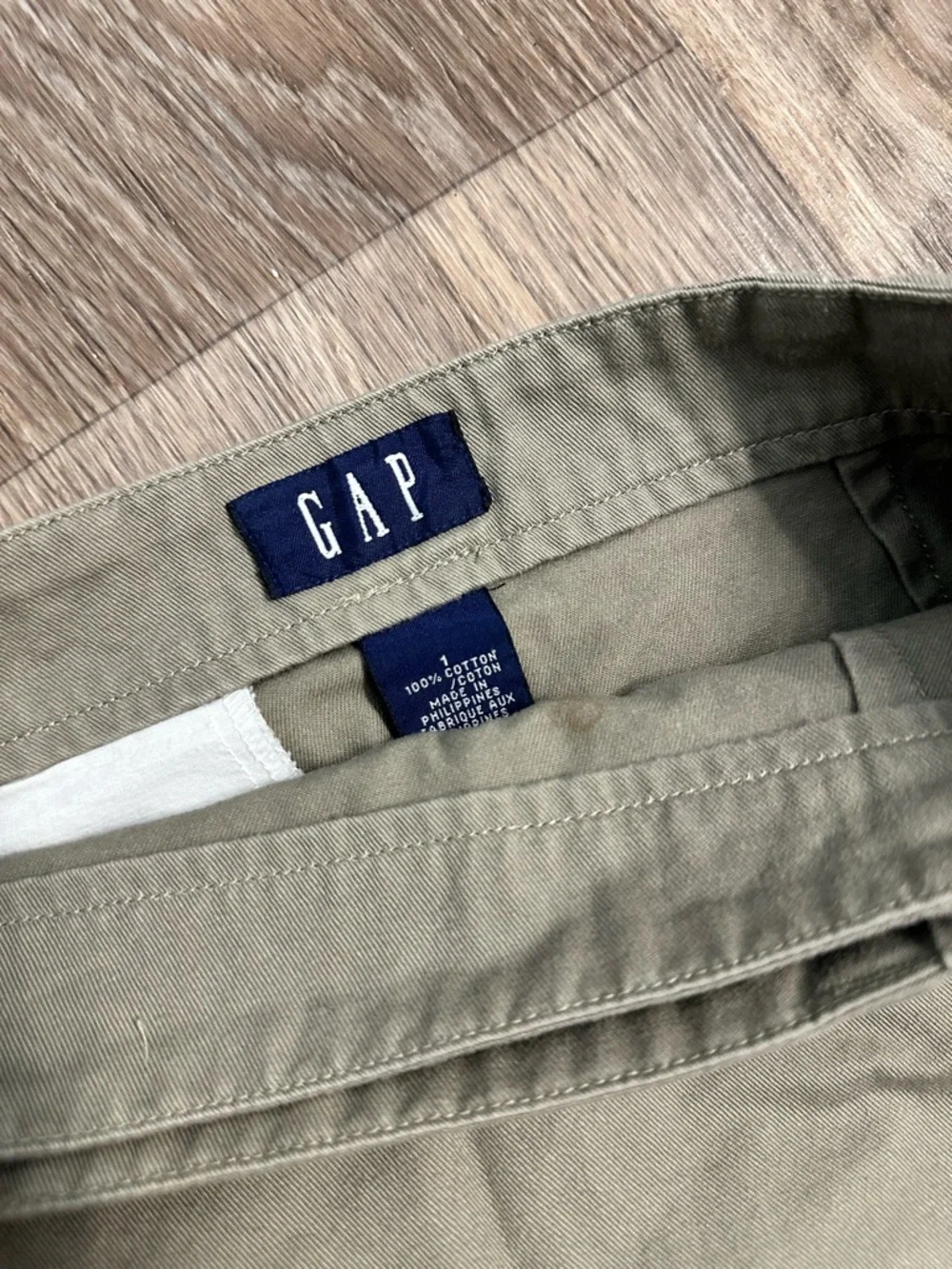 Y2K GAP Mini Pencil Skirt Khaki Size 1 - Picture 3 of 6